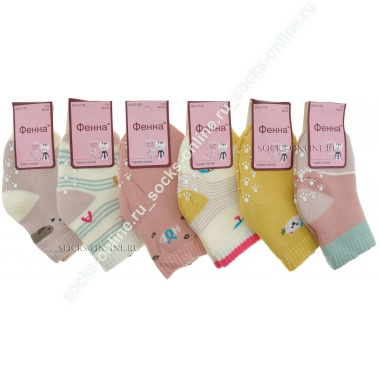 Носки для новорожденных девочек с тормозами Фенна GH-C108