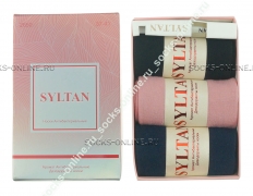 Носки женские 3 пары антибактериальные в подарочной упаковке SYLTAN 