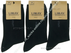 Носки подростковые для мальчиков черные LIMAX B61051B